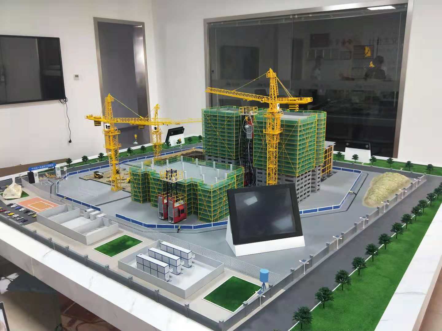 泽库县建筑施工场景模型